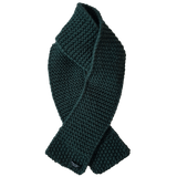 MINO (mini scarf) - écharpe en laine artisanale - Dark green - LGF