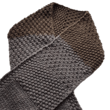 Grande écharpe en laine épaisse à motifs symétriques - Kind of smoked - écharpe artisanale - par LGF™, visite notre boutique unisexe lgfclothing.com